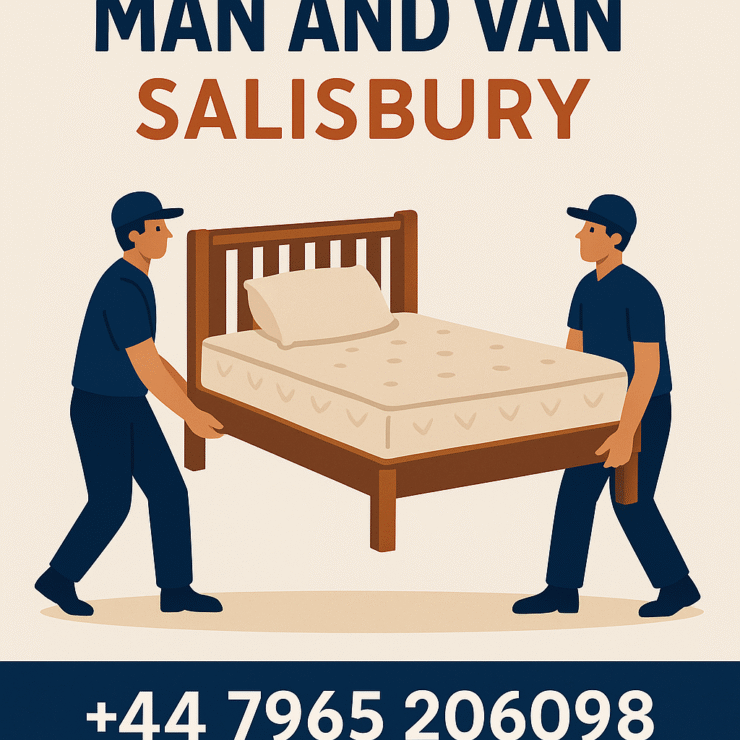 “Man and Van Salisbury moving a bed and mattress – professional furniture transport service”