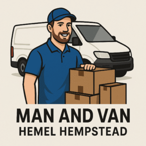 Man and Van Hemel Hempstead official logo – local reliable removals and man with a van service.