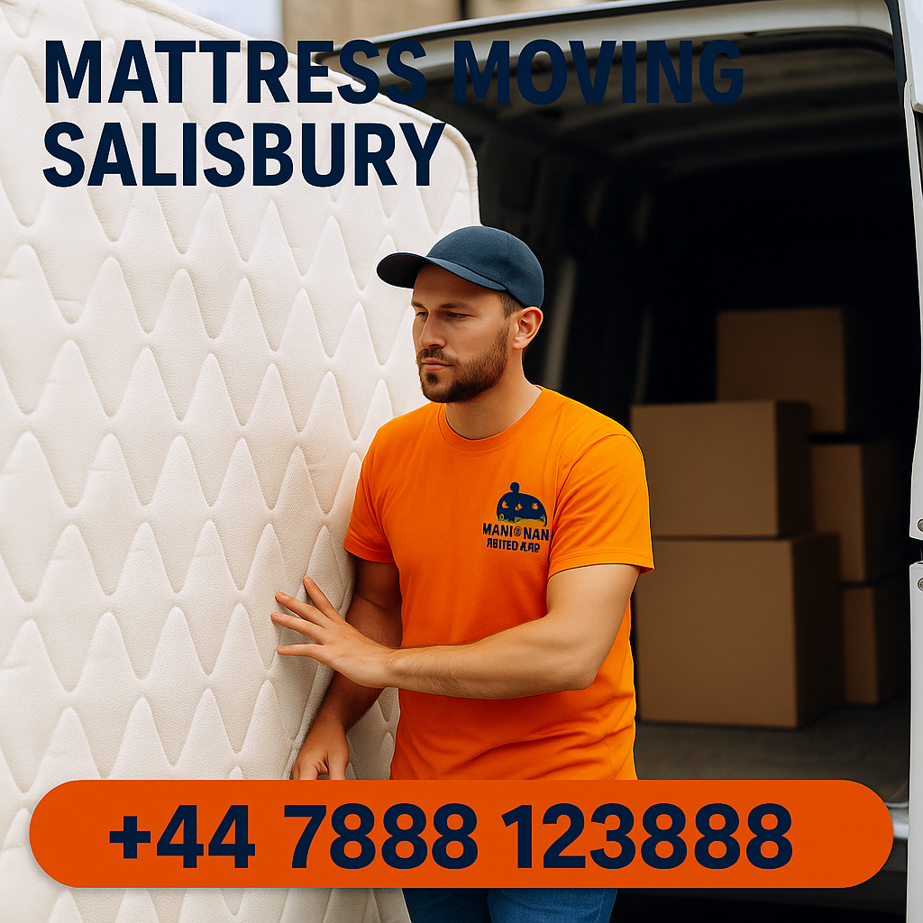 Professional mattress moving service in Salisbury – Man and Van Salisbury carrying mattress