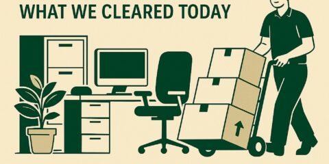 Office clearance in Salisbury – professional removal of office furniture, electronics, documents, boxes and commercial waste by Man and Van Salisbury. Fast, same-day office clearance service for businesses and workspaces.